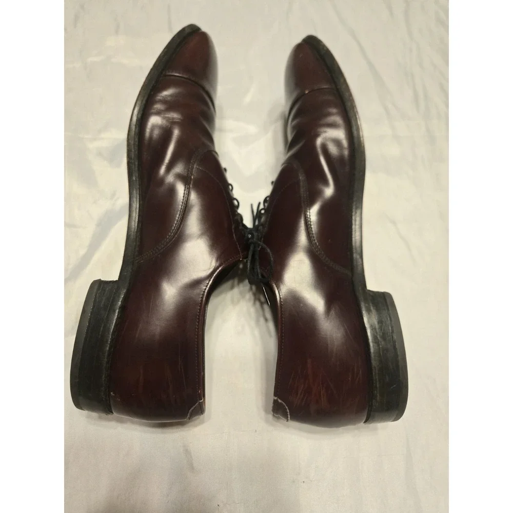 Allen Edmonds Park Avenue 13B Cap Toe Oxford‎ Brown Leather Dress Shoes USA